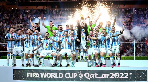 La Selección deArgentina ganó la Copa del Mundo en Qatar 2022. Foto: Twitter Copa Mundial de la FIFA.